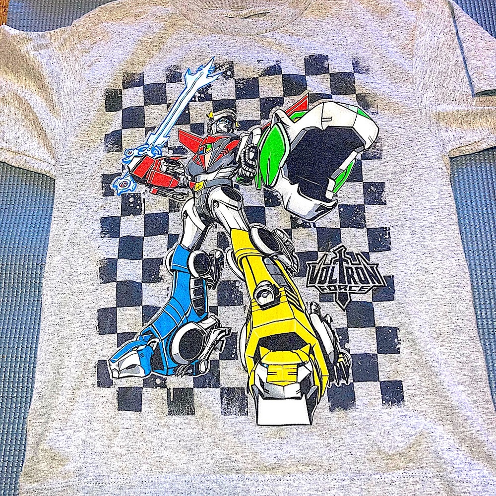 Boys VOLTRON T -Shirt Sz Small 7-8 OLD School Cool